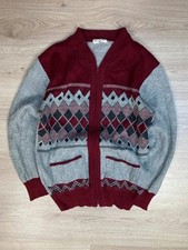 Pull vintage maille zip-up