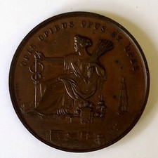 France Médaille Société Des Moulins Packham EU 1844 (RARE)