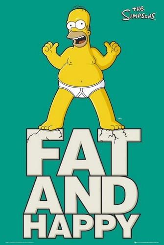 The simpsons fat and - and,