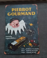 Plaque métal vintage Pierrot
