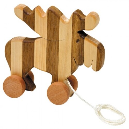 Figurine bois élan - bois, 20