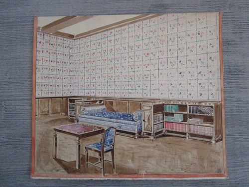 Aquarelle originale ancienne - ,