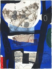 Perrotte LIONEL Conversation 2000 gravure au carborandum signée