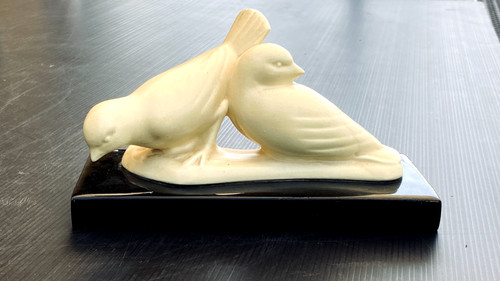 Ancien couple moineaux - moineaux, sur
