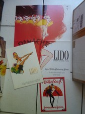  PROGRAMME LIDO  DE PARIS /  AVEC  AFFICHE + FLYER  / COUV  PAR BRENNOT  
