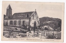 1935, Saintes ,Terre de Haut ,Une sortie de Messe , Dépendance de la Guadeloupe