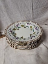 7 ASSIETTES DEMI CREUSES HAVILAND LIMOGES IMPERATRICE EUGENIE 