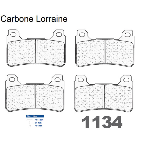Plaquettes racing carbone - racing,