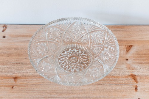 Grand plat verre coupe - verre,