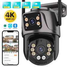 4K Wireless WiFi Camera – 3 Lens, Motion Detection, Night Vision