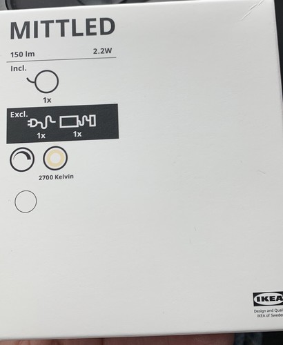 Ikea mittled led spotlight - ikea,