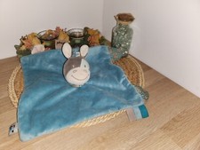 doudou plat cheval âne Gaston bleu NATTOU,B5