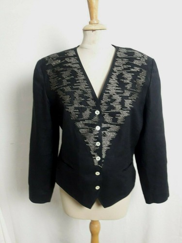 Veste spencer lin noir femme - veste,