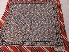 Foulard Jeanne Lanvin Paris Vintage NEUF carré foulard Lanvin Paris 100% SILK