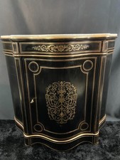 Buffet d'entre deux à hauteur d'appui forme violonnée style Boulle Napoléon III