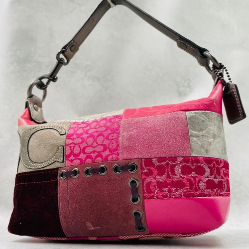 Sac bandoulière coach rose - à,