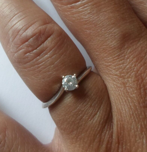 Bague argent massif - en,
