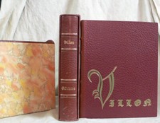 VILLON : OEUVRES PAR VAULPRE-DEBEAUVAIS. 2 VOLUMES RELIÉS. 1/190 AVEC SUITE