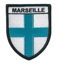 Patche écusson Marseille Massilia transfert patch thermocollant brodé