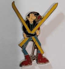 PINS PIN BANDE DESSINEE HUMORISTIQUE LUCIEN SKI MARGERIN 1988 COINDEROUX NUM 80