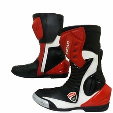 Ducati bottes cuir moto course