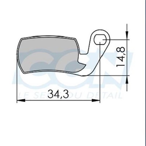 Plaquette frein vtt clarks - plaquette,