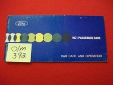 Manuel d'entretien et d'exploitation des voitures particulières ford 1971 OEM COLLECTION HTF GC