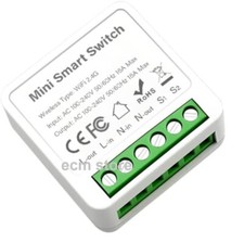 Mini Interrupteur Relais WiFi Intelligent Télécommande sans Fil 16A 1 pc /EBQV