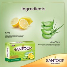 6No. Savon de bain Santoor