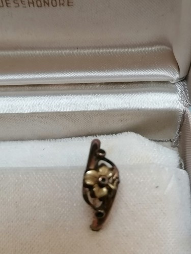Bague plaquée avec - bague,
