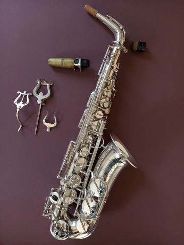 Saxophone alto selmer - alto, argent