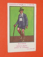 CHROMO 1935 CHOCOLAT UNION LYON ALLEMAGNE BAVIERE BAYERN COSTUME BAVAROIS