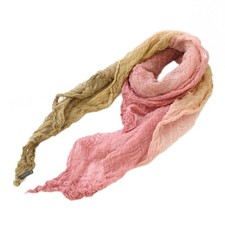 Châle/étole femme Faliero Sarti bicolore dégradé rose transparent marron