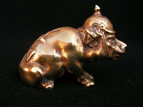 Bronze satirique cochon - satirique, "cochon