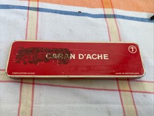 Ancienne Boîte Métal Carabine D’ache Trousse Vide Suisse Deco 