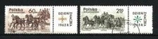 Chevaux Pologne 1965 (41) Yvert n° 1480 et 1481 oblitérés used