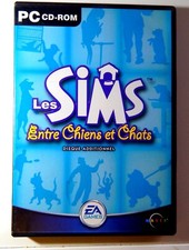 LES SIMS ENTRE CHIENS ET CHATS - JEU PC - 2 CD-ROM EN BON ETAT
