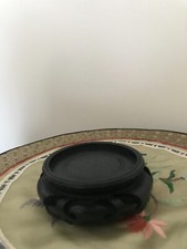 SOCLE SUPPORT BOIS VASE POTICHE CLOISONNE PORCELAINE CHINE CHINOIS ASIIATIQUE