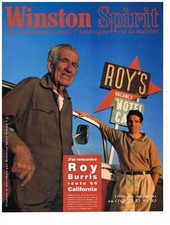 PUBLICITE  ADVERTISING  1993    WINSTON SPIRIT   ROY BURRIS route 66 California