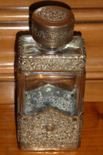 Ancien flacon de parfum Lubin superbe A VOIR hauteur 15,5 cm