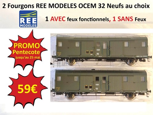 Ree modeles lot fourgons - ree, 2