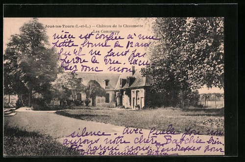 Cpa joué les - joué-les-tours,, chateau