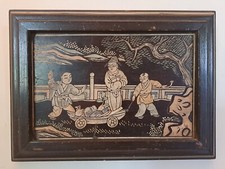 Plaque Laque De Coromandel , XVIII°/XIX°.