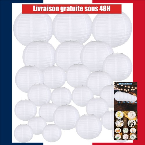 Lot lanternes papier - lanternes,