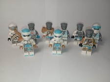 Lot 9 LEGO Minifigure / Personnage - Ninjago - Zane - Authentique