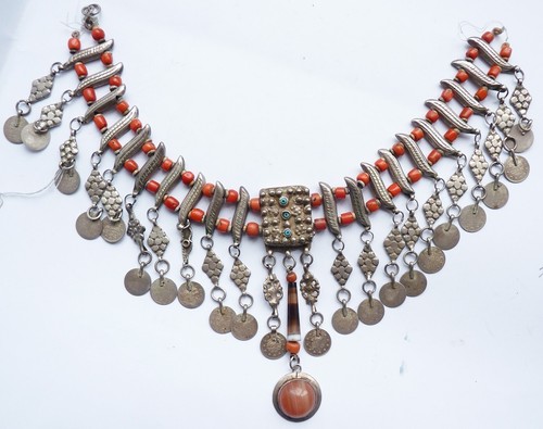 Collier parure tête - tête, argent