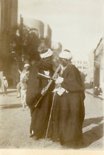 Algérie, Vieux hommes avec des fusils  Vintage citrate print.  Tirage citrate 