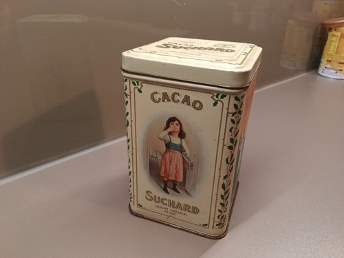 Boîte métal cacao suchard - boîte,