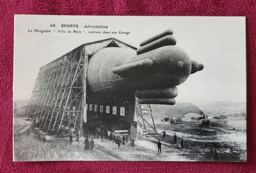 Carte postale dirigeable le - carte, "le