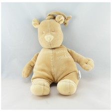 Doudou ours malin beige LES